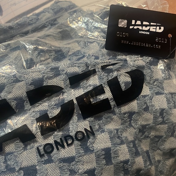 Jaded London Checkered Blue Denim Jeans - Picture 4 of 5